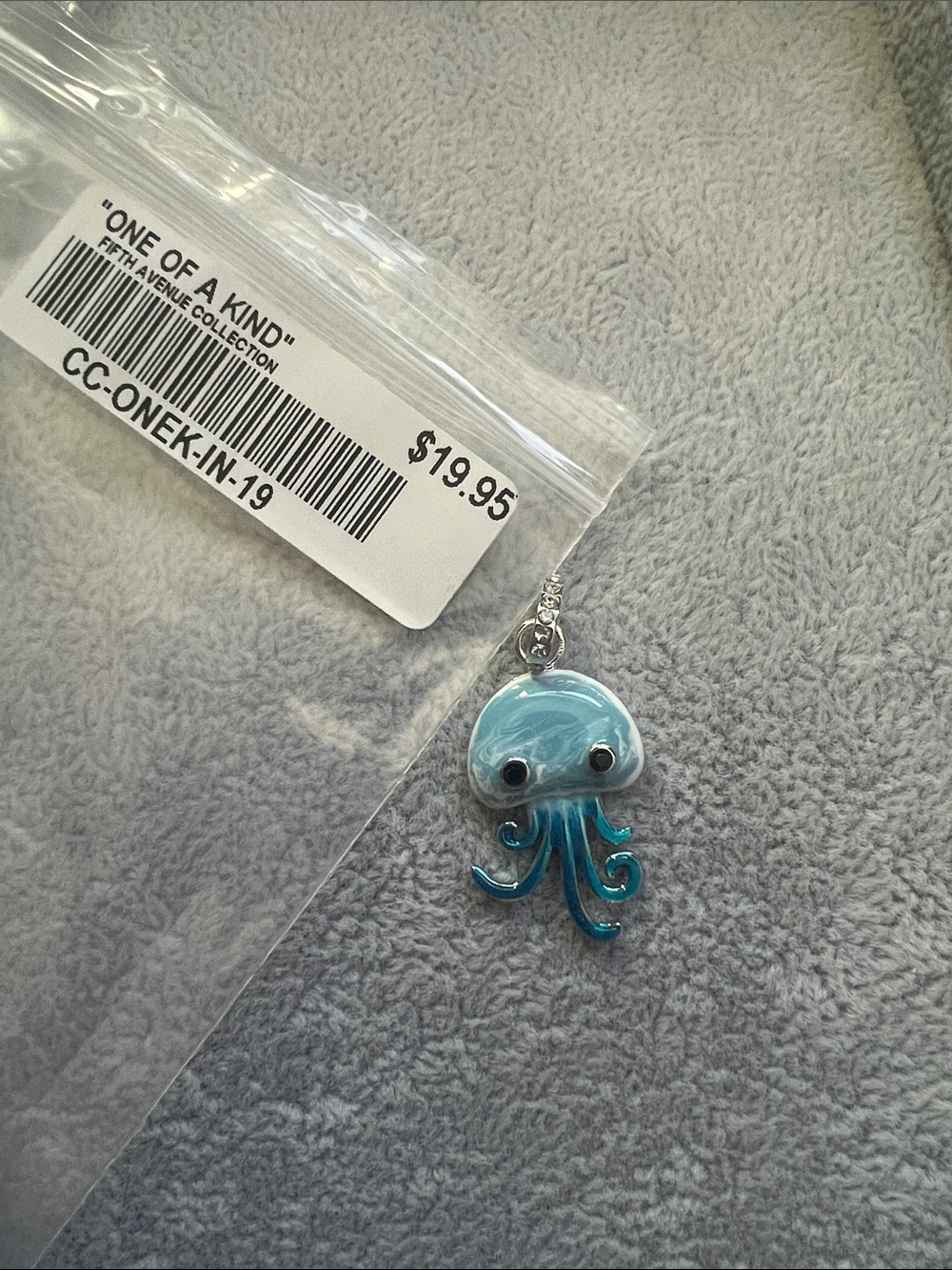 Blue Jellyfish Charm for bracelets or necklace - jewelry Accessories